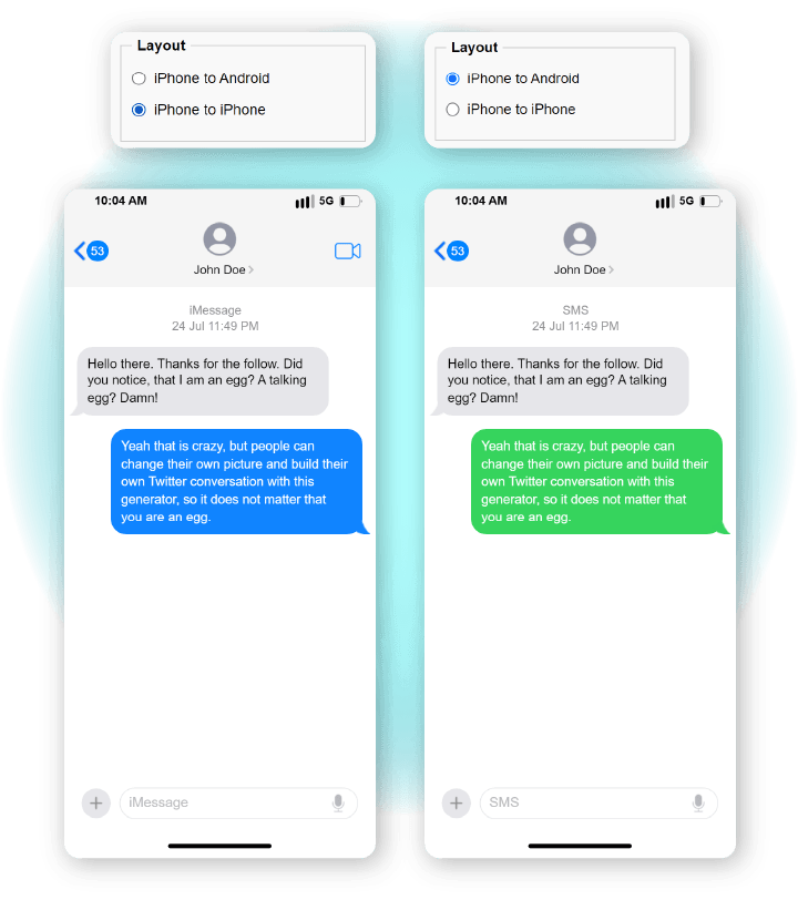 iphone text message step 2